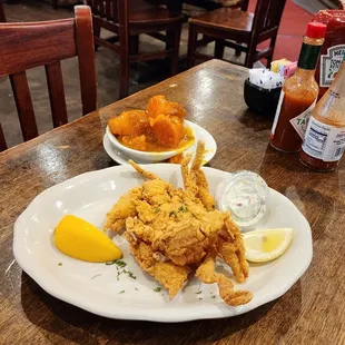 Softshell Crab with Yams Side View