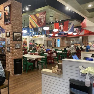 Inside of the restaurant