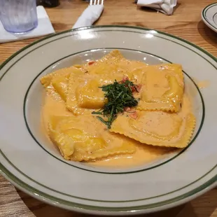 Lobster  ravioli.