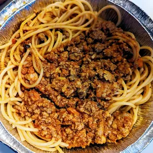 Spaghetti with meat sauce