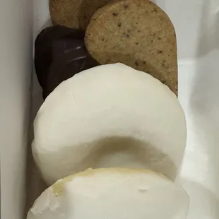 Chocolate Espresso (top) and Anginetti (bottom) cookies