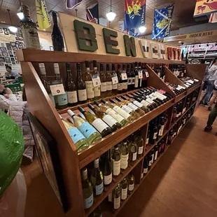 a display of wines