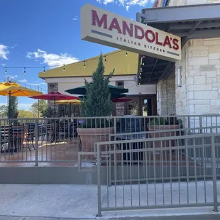 Outside dining