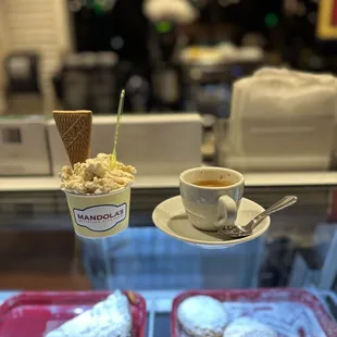 Gelato and espresso