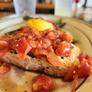 The Salmon Cefalu was deliscious!