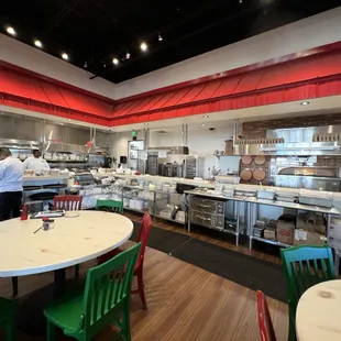 interior, sushi and sashimi