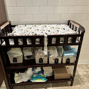 Bathrooms offer complimentary changing supplies
