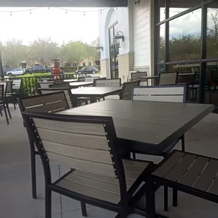 We are on patio with fido.... awesome weather today.