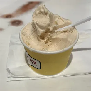Peanut butter gelato