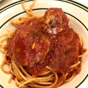 Spaghetti with meatballs