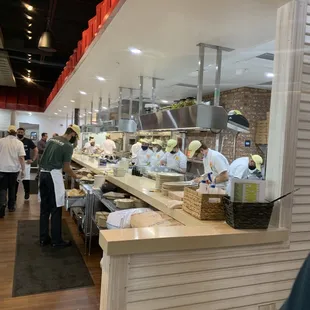 interior, sushi and sashimi