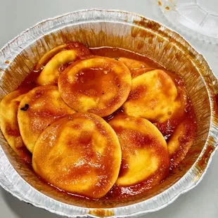 Cheese ravioli to go