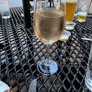 Rosé by the glass, a generous pour