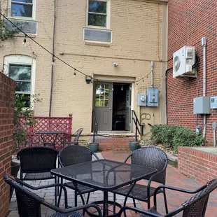 Back patio of Mandolino's