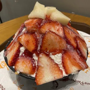 Strawberry bingsoo