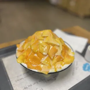 Mango bingsoo with condensed milk