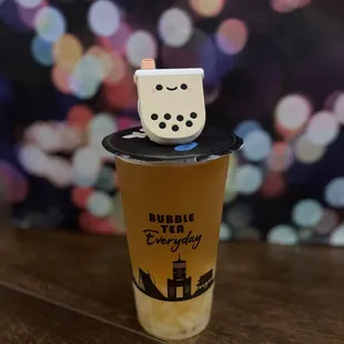 Peach Green Tea w lychee jelly