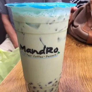 Matcha Red Bean Milk Tea