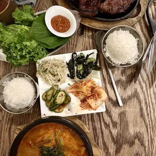 Gamjatang and Galbi