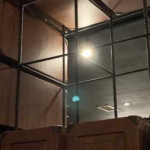 Dirt and cob webs over our eating area