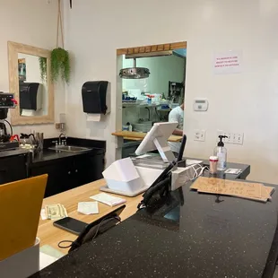 The cooks area