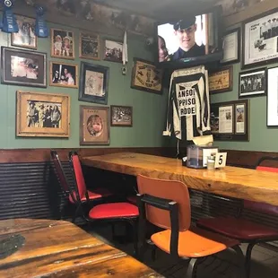 a man standing on a table