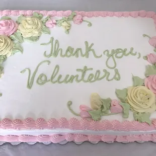 They thank us for Volunteering! We owe them a thank you for allowing us to give back.