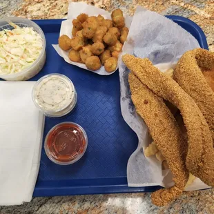 Catfish, Coleslaw &amp; Okra!