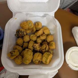 Fried okra