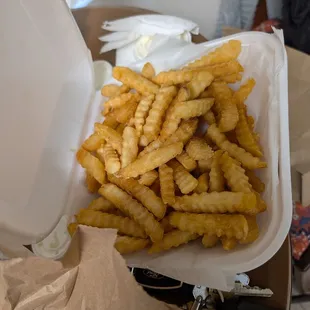 Fries that come with 12 piece cod