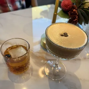 Old Fashioned &amp; Espresso Martini