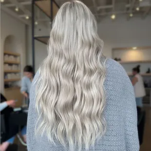 long, bright and blonde