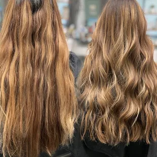 Before and after toner