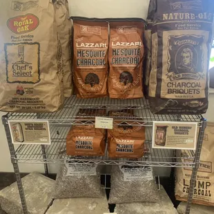 Charcoal to use for your smokers for various meats, veggies, and fish!