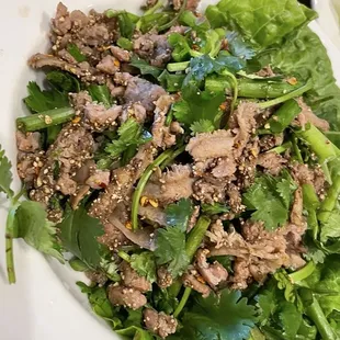 Beef larb