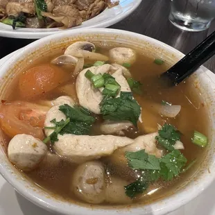 My favorite Tom yum chicken the broth is so flavorful
