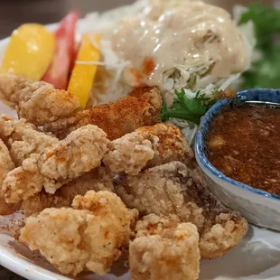 Spicy cod karaage