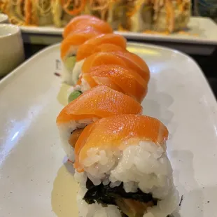 double salmon roll