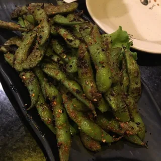Spicy Garlic Edamame