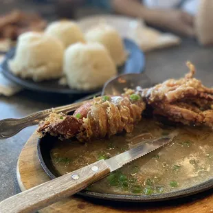 Sizzling squid
