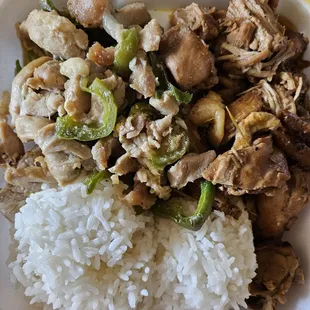 adobo chicken had too many tiny bones. and another chicken dish, didn't really know what it was.  tastes fine but too much bones in adobo