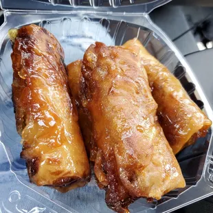 Turon w banana (ube &amp; jackfruit)