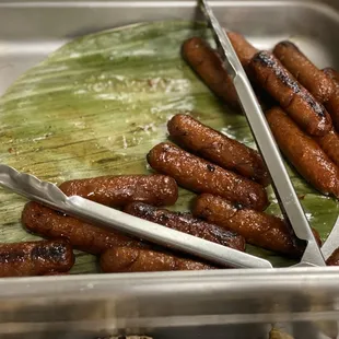 Chicken longganisa. For breakfast