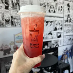 Strawberry green tea