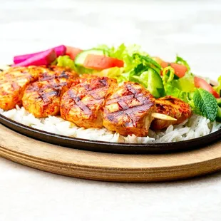 Chicken Kabob Plate