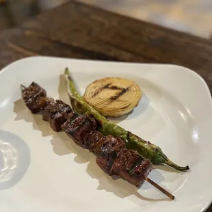 Dana Ciğer ($6), ordered beef liver kebob a la carte.