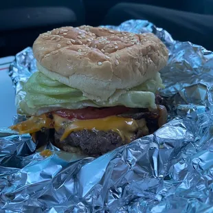 Burger without flash