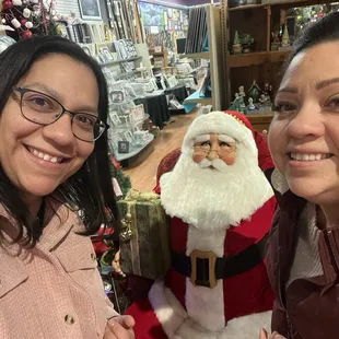 Picture with scary Santa