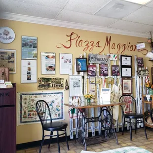 the interior of a restaurant