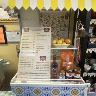 sushi and sashimi, menu